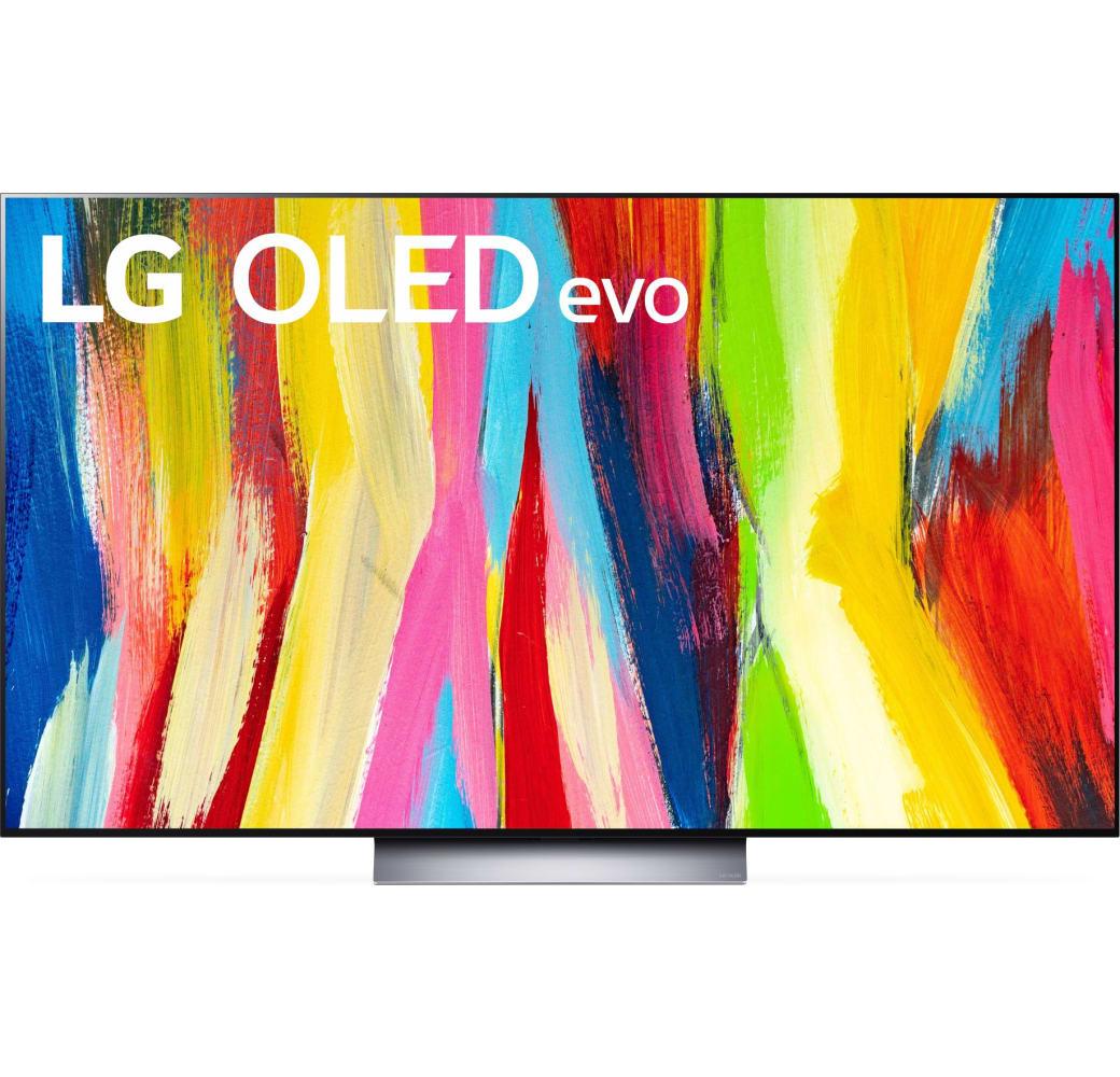 Black LG TV 77" OLED77C27LA UHD 4K.1