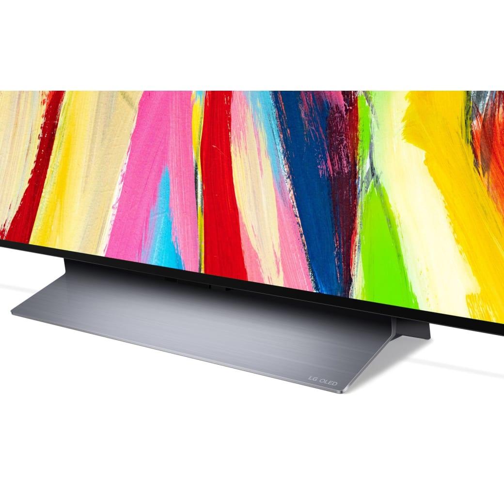 Black LG TV 77" OLED77C27LA UHD 4K.5