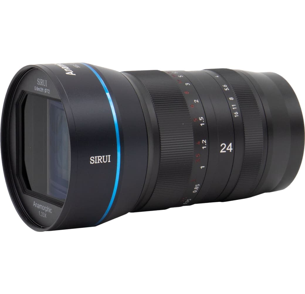 Black Sirui 24mm f/2.8 1.33X Anamorphic lens Micro Four Thirds mount.2