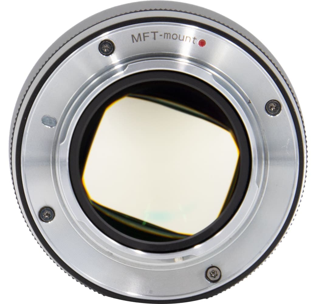 Black Sirui 24mm f/2.8 1.33X Anamorphic lens Micro Four Thirds mount.4