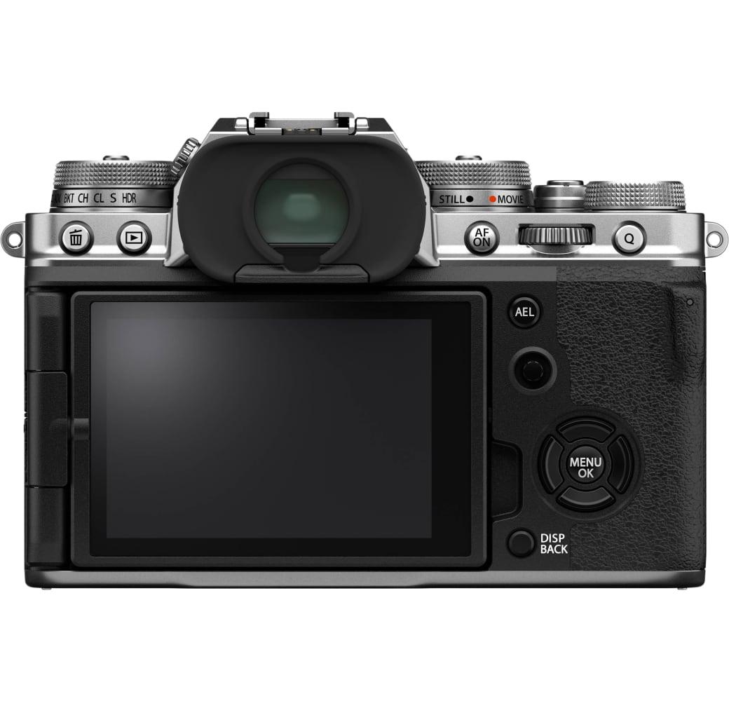 Zilver Fujifilm X-T4 Systeemcamera, met lens XF 16-80mm f/4 R OIS WR.3