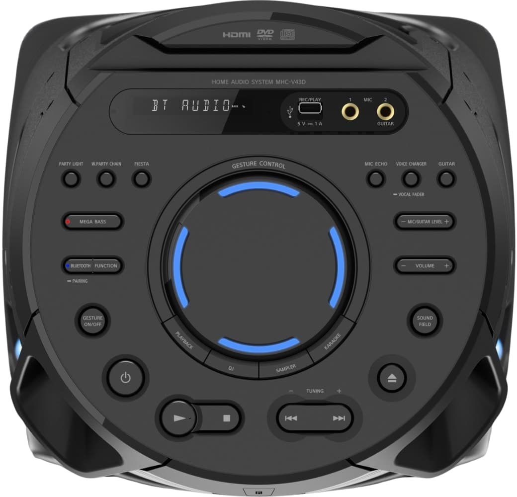 Schwarz Sony MHC-V43D Party Bluetooth Speaker.5