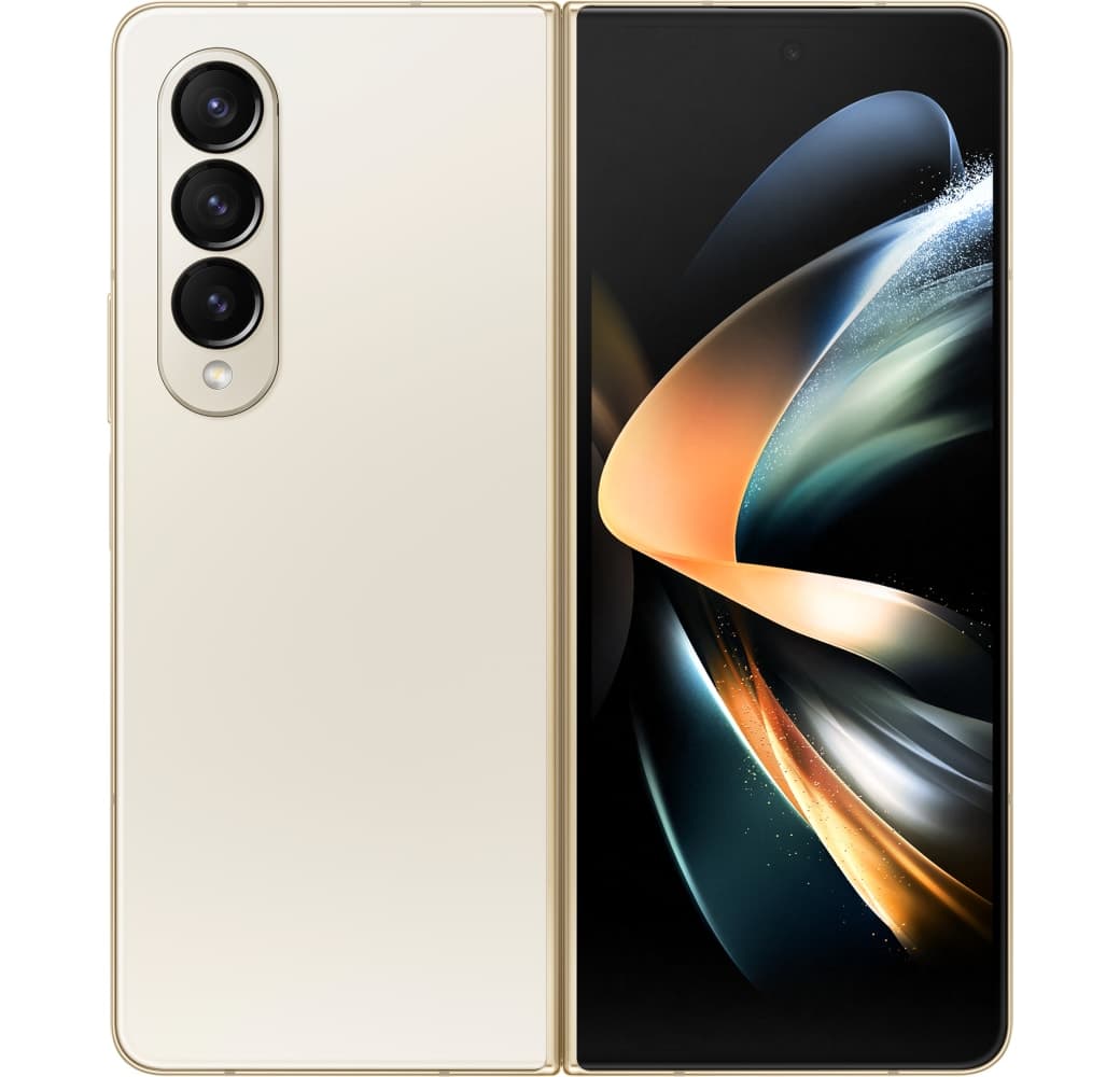 Beige Samsung Galaxy Z Fold4 Smartphone - 512GB - Dual Sim.9