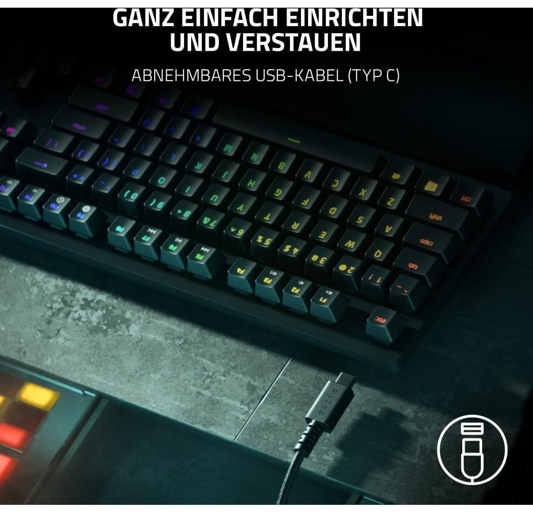 Schwarz Razer Huntsman V2 Tenkeyless (Purple Switch).6