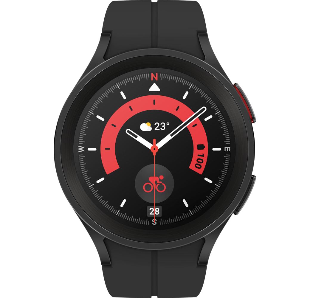 Zwart Titanium Samsung Galaxy Watch5 Pro Smartwatch, Titanium Case, 45mm.2