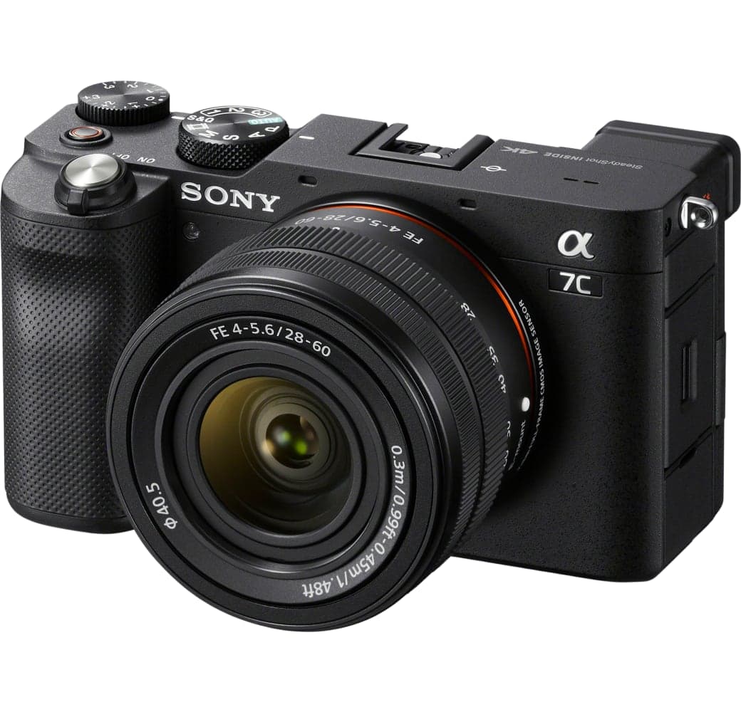 Black Sony Alpha 7C Camera Kit with FE 28-60mm f/4-5.6 Lens.1
