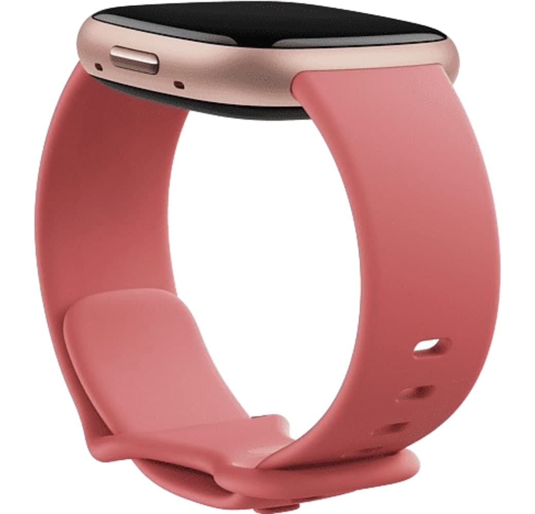 Pink Sand Fitbit Versa 4 Smartwatch, Aluminium Case, 40mm.3