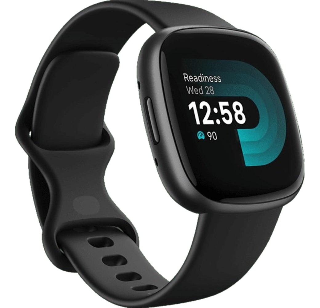 Black Fitbit Versa 4 Smartwatch, Aluminium Case, 40mm.1