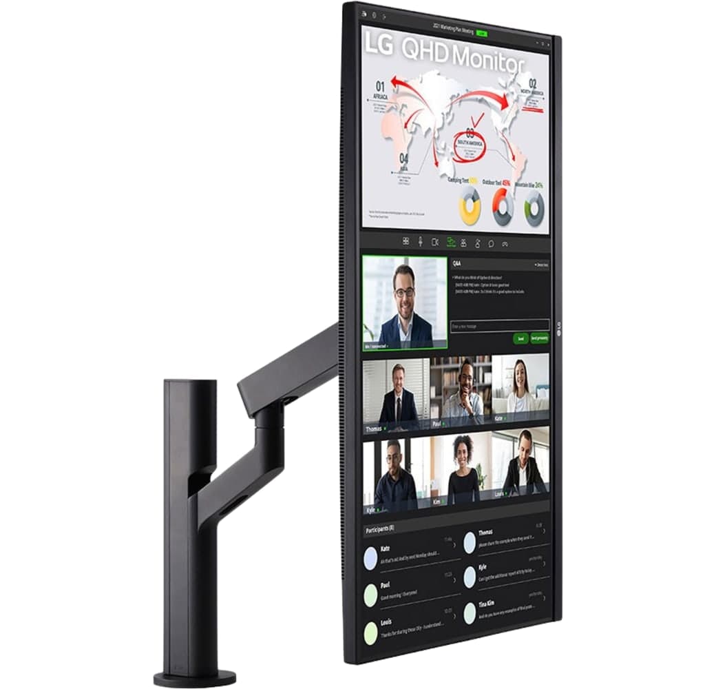 LG - 32" LG 31.5" QHD Ergo Monitor (SOLD) 32QP880-B.AEU.3