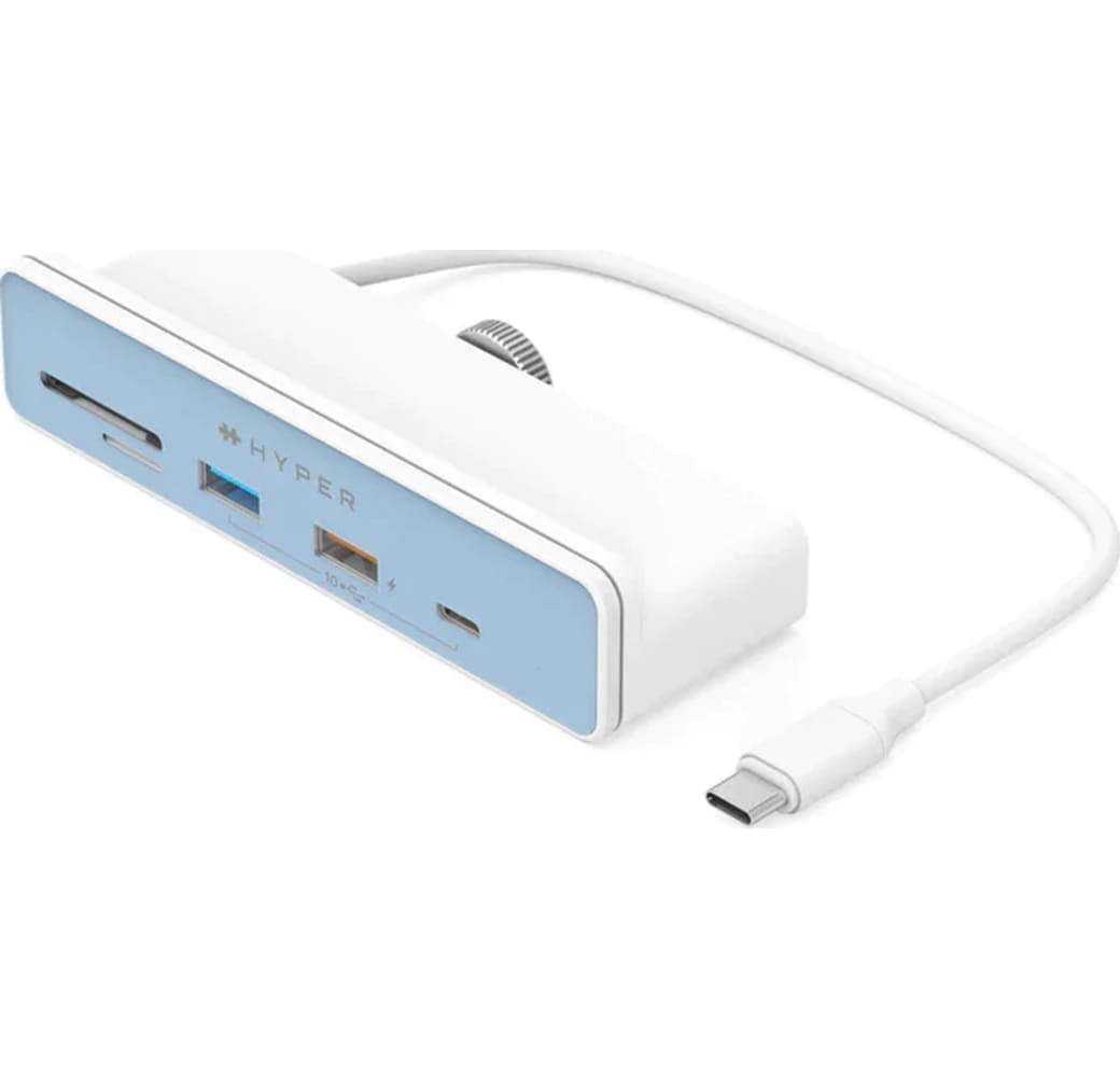 White Targus Hyper Drive 6-in-1 USB-C Hub.1