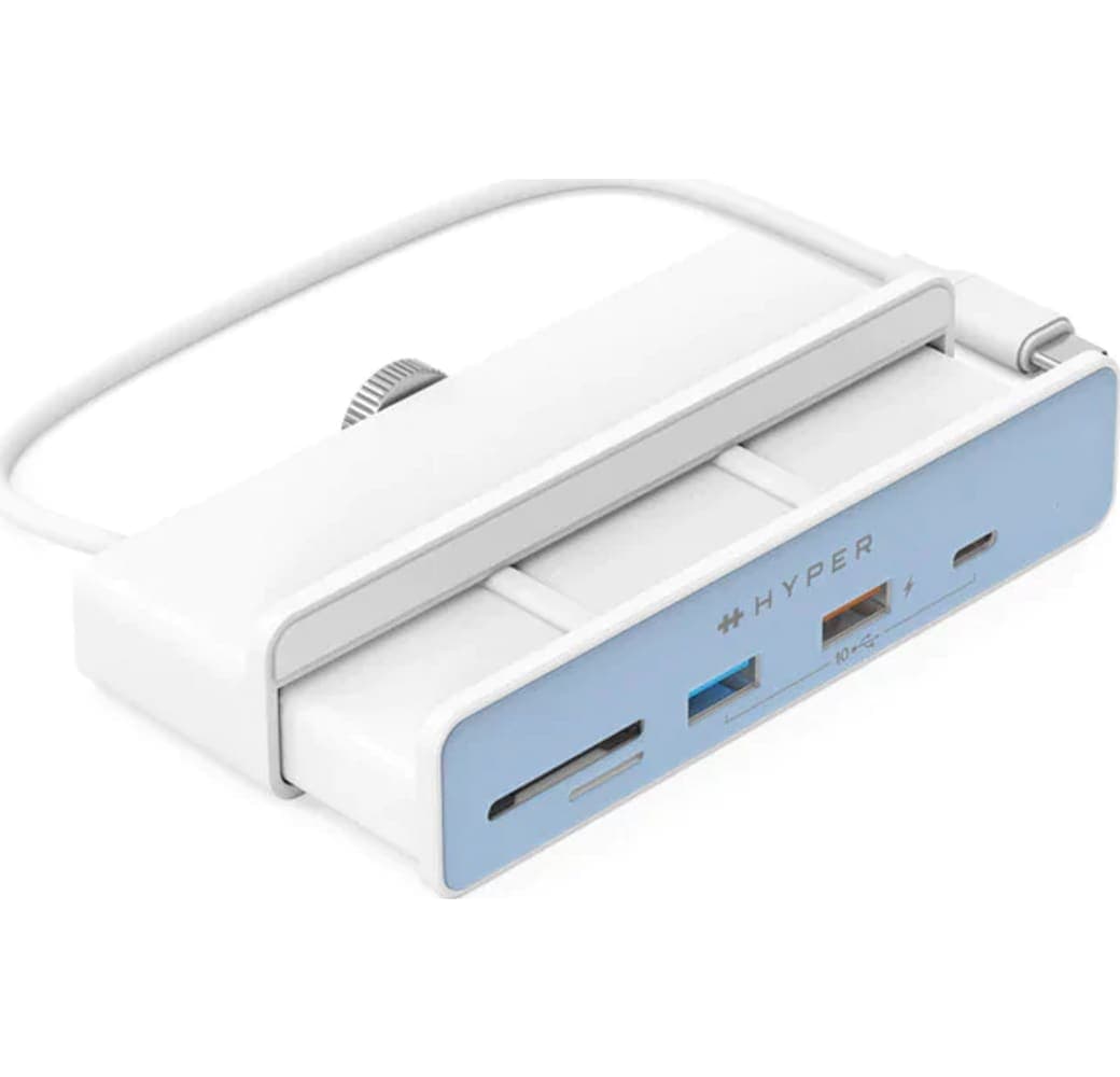 White Targus Hyper Drive 6-in-1 USB-C Hub.2