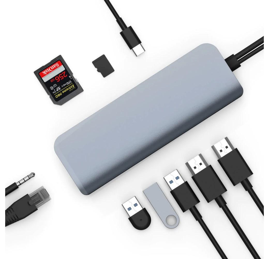 Gray Targus Hyper VIPER 10-in-2 USB-C Hub.3