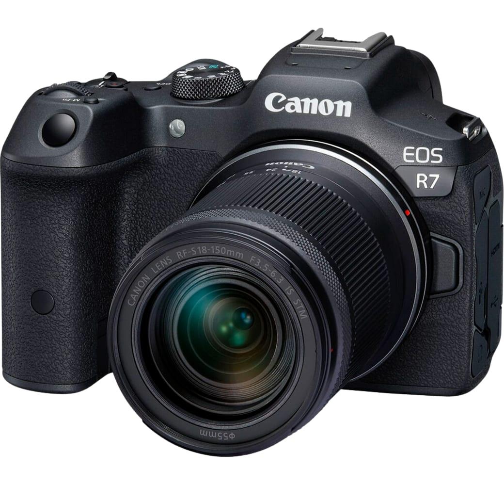 Schwarz Canon EOS R7 Systemkamera, mit Objektiv RF-S 18-150mm f/3.5-6.3 IS STM + EF-EOS R Bayonet Adapter.1