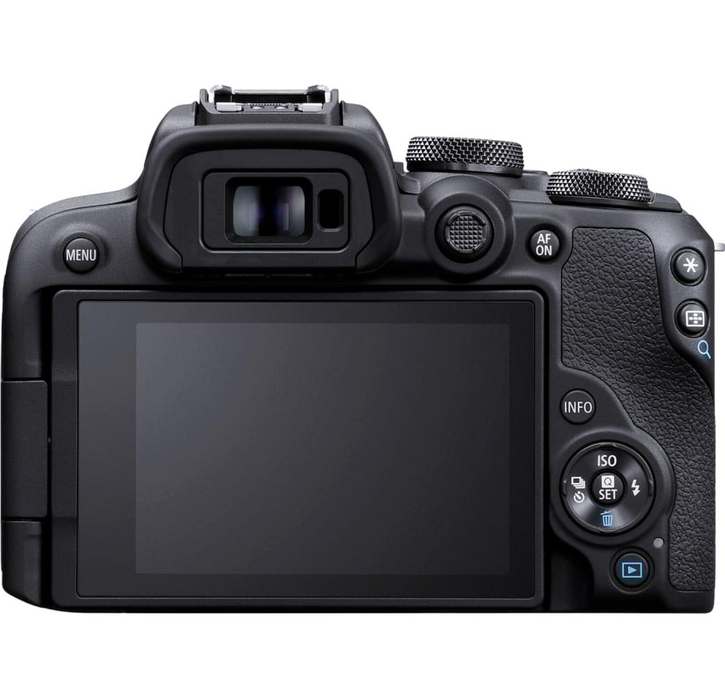 Schwarz Canon EOS R10 Systemkamera, mit Objektiv RF-S 18-45mm f/4.5-6.3 IS STM + EF-EOS R Adapter.3