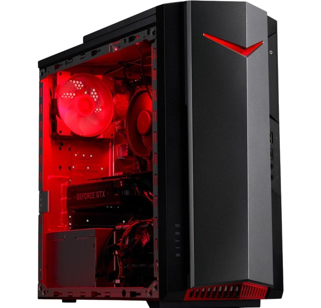 Black Acer Nitro 50 (N50-640) Gaming Desktop - Intel® Core™ i5-12400F - 16GB - 512GB SSD - NVIDIA® GeForce® GTX 1660 Super.2