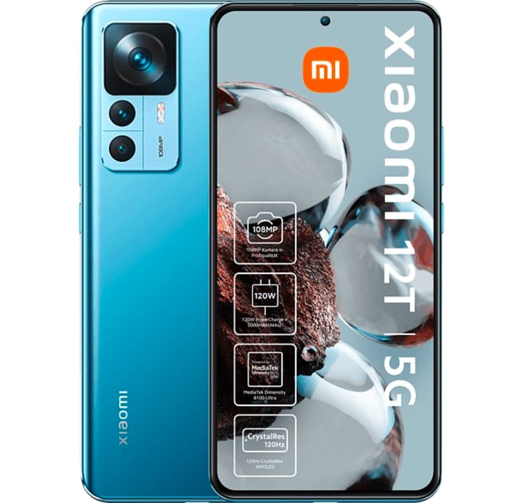 Blue Xiaomi 12T Smartphone - 256GB - Dual SIM.1