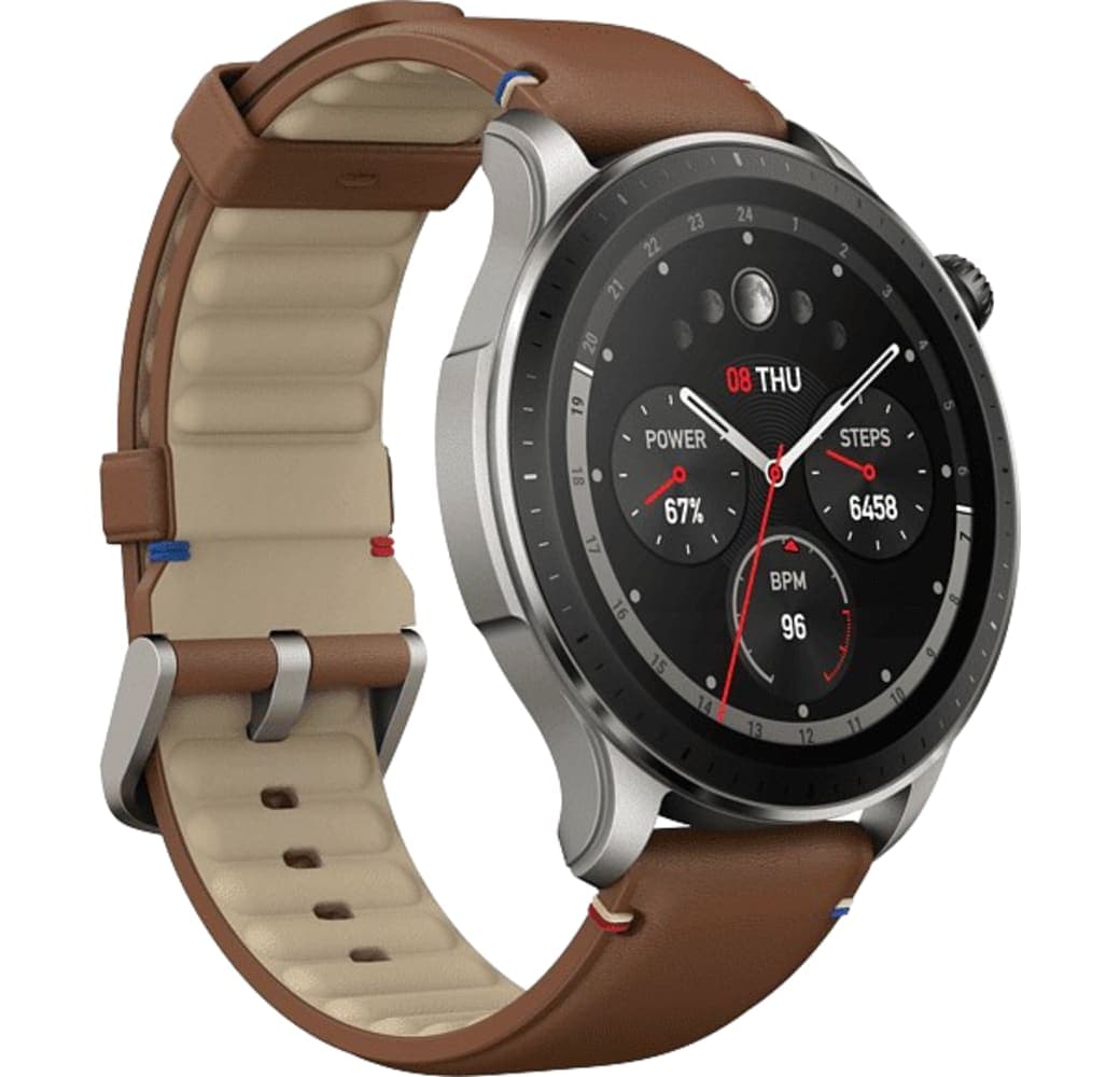 Brown Reloj inteligente Amazfit GTR 4, caja de Aluminio, 46 mm.3