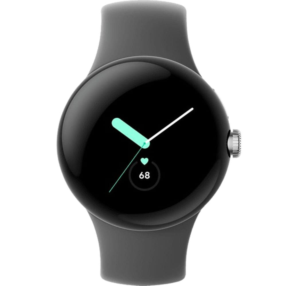 Charcoal Google Pixel 4G LTE Smartwatch, Stainless Steel Case, 41mm.2