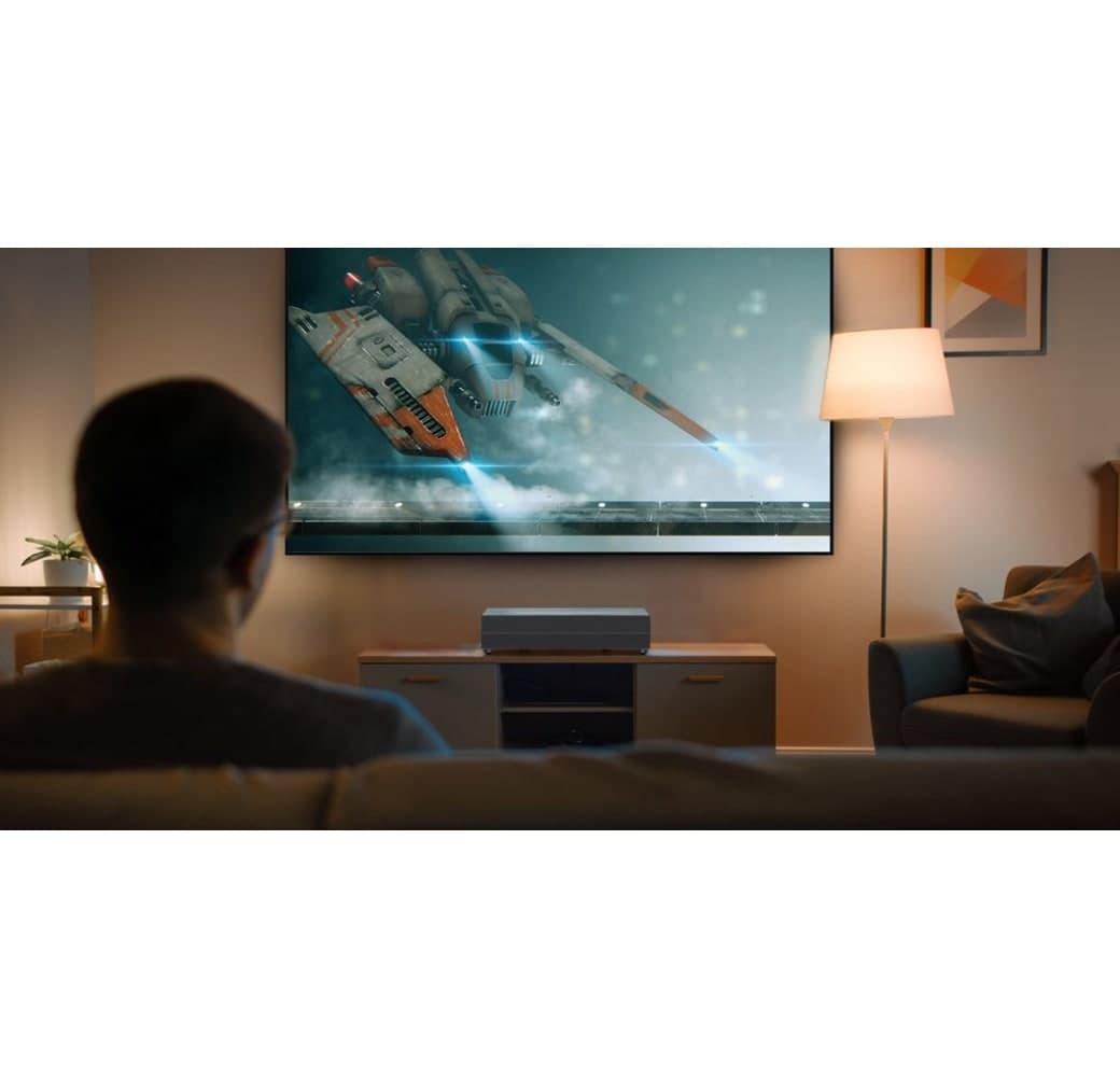 White Optoma CinemaX D2 Smart Laser Projector - 4K UHD.5