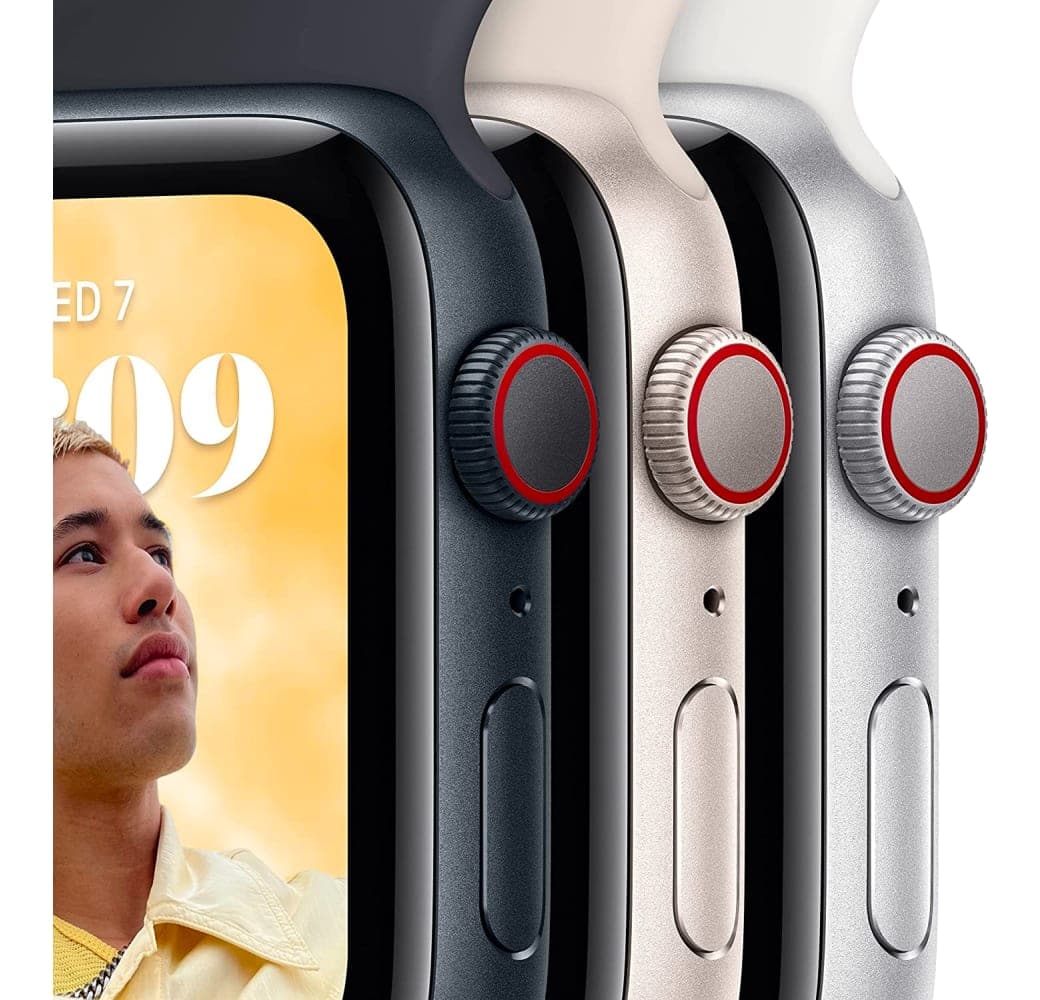 White Apple Watch SE GPS, Aluminium Case, 40mm.3