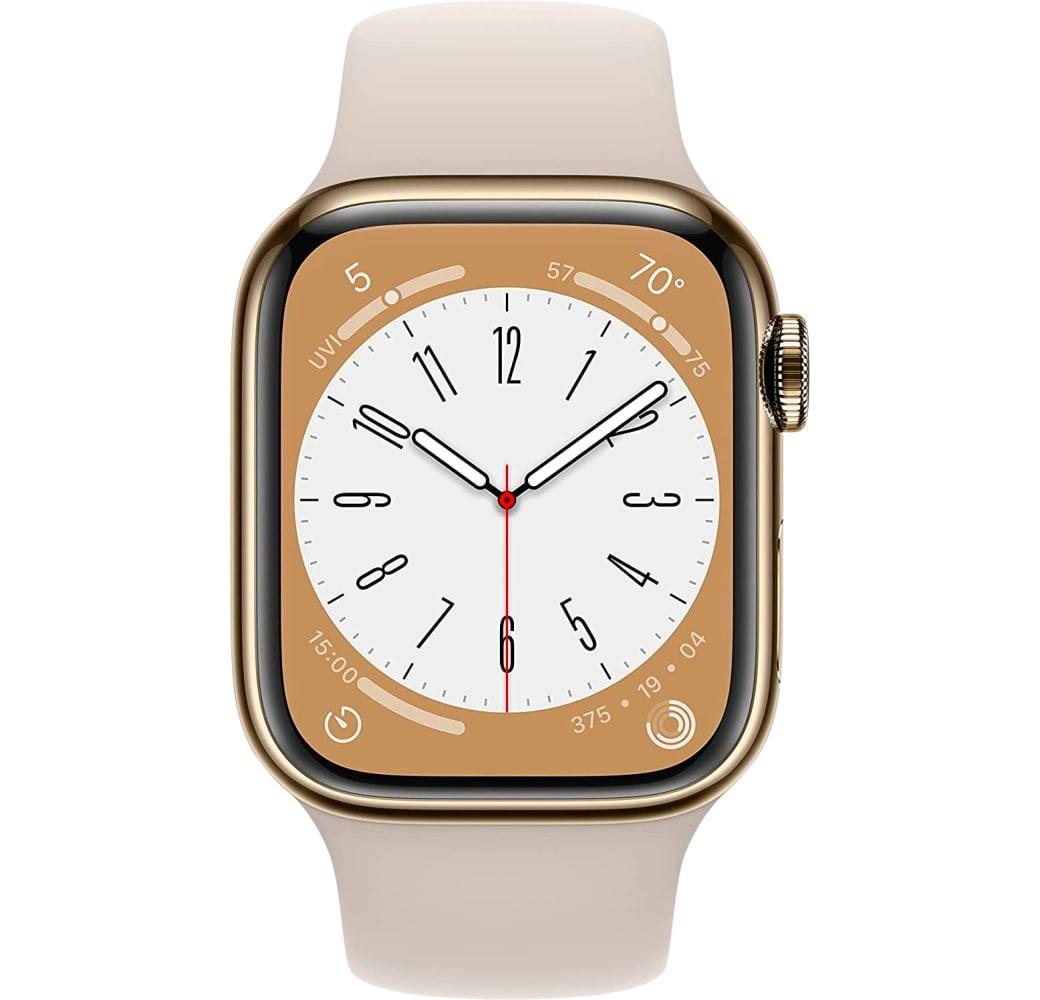 Polarstern Apple Watch Series 8 GPS + Cellular, Edelstahlgehäuse, 41 mm.2