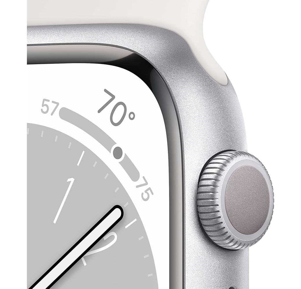 White Apple Watch Series 8 GPS + Cellular, Aluminium Case, 45mm.3