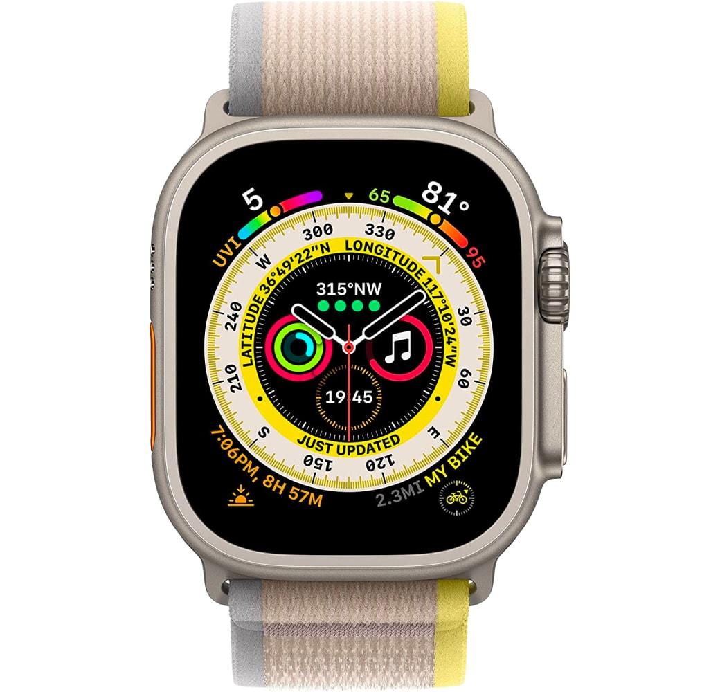 Yellow/Beige Apple Watch Ultra GPS + Cellular, Titanium Case, 49mm.2