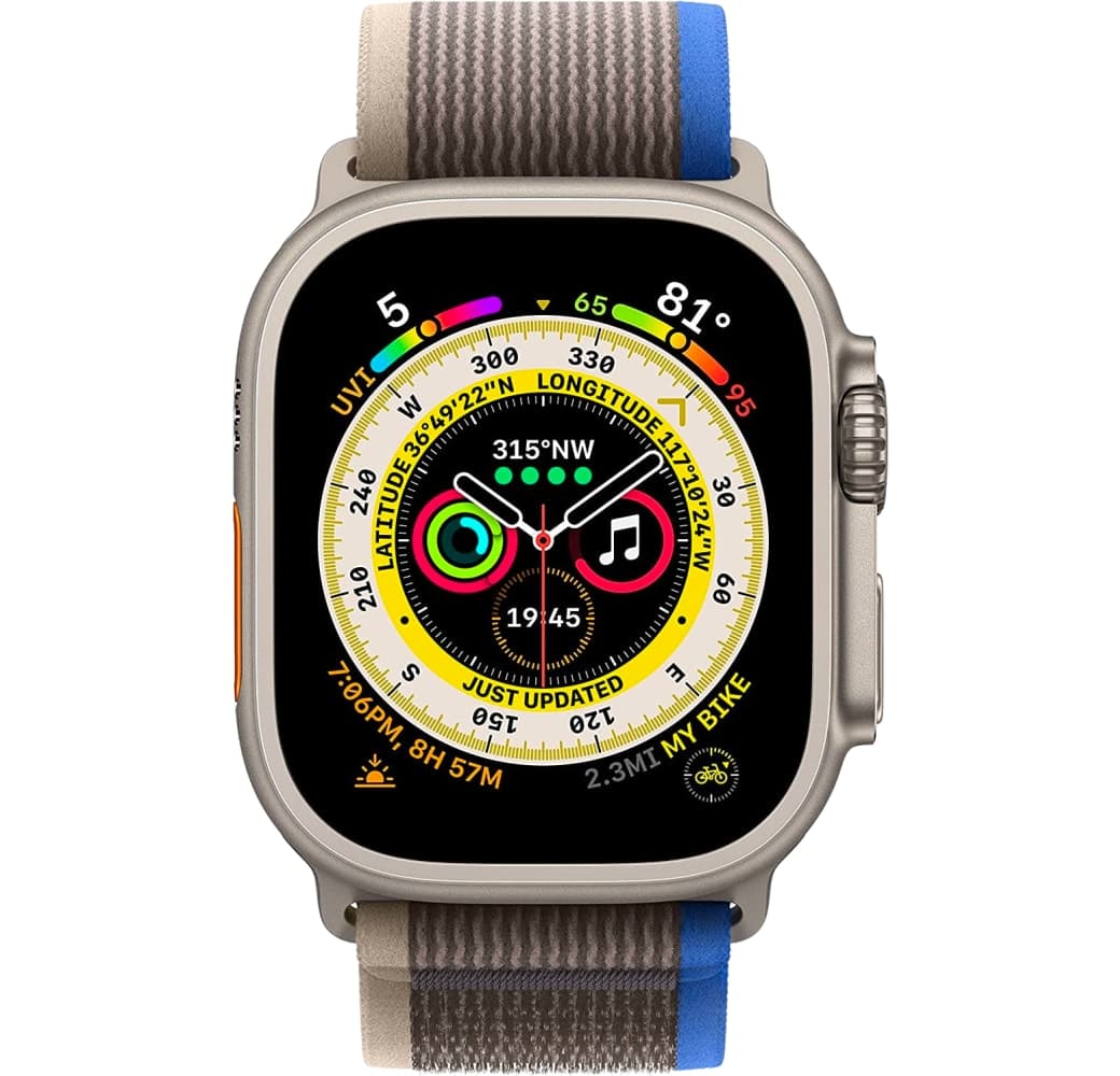 Blau/Grau Apple Watch Ultra GPS + Cellular, Titangehäuse, 49 mm.2