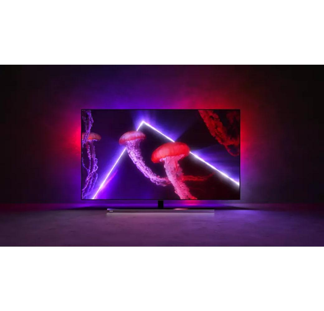 Silver Philips TV 65" OLED807/12.3