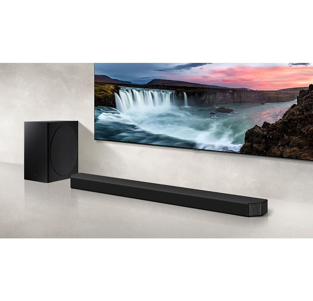Black Samsung HW-Q900A 7.1.2 Soundbar + Subwoofer.5
