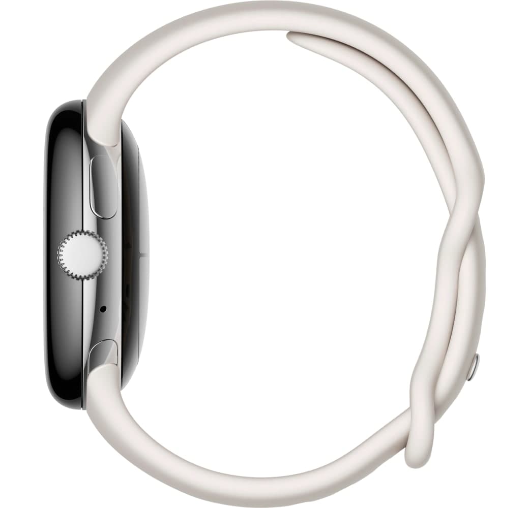 Chalk Google Pixel Wi-Fi / Bluetooth Smartwatch, Stainless Steel Case, 41mm.3