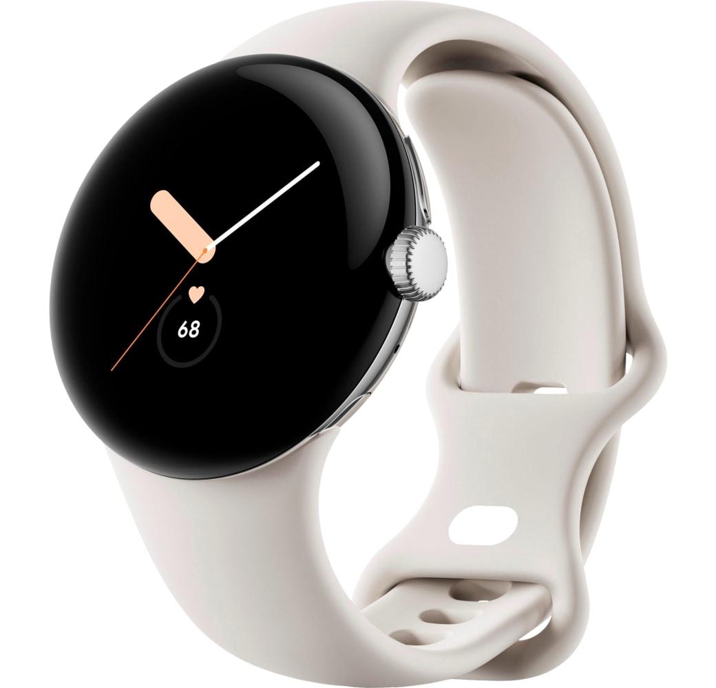 Chalk Google Pixel 4G LTE Smartwatch, Stainless Steel Case, 41mm.1