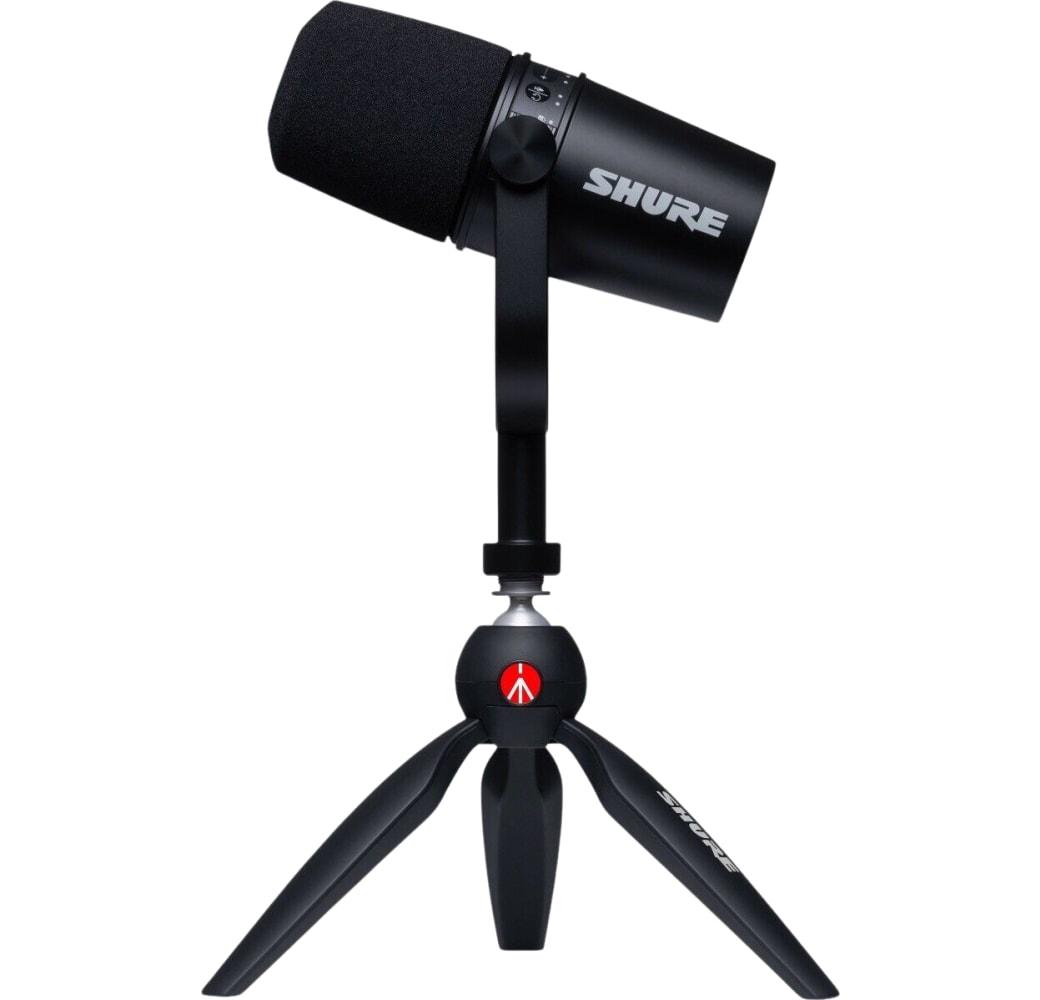 Negro Shure MV7 Podcast Kit micrófono.1