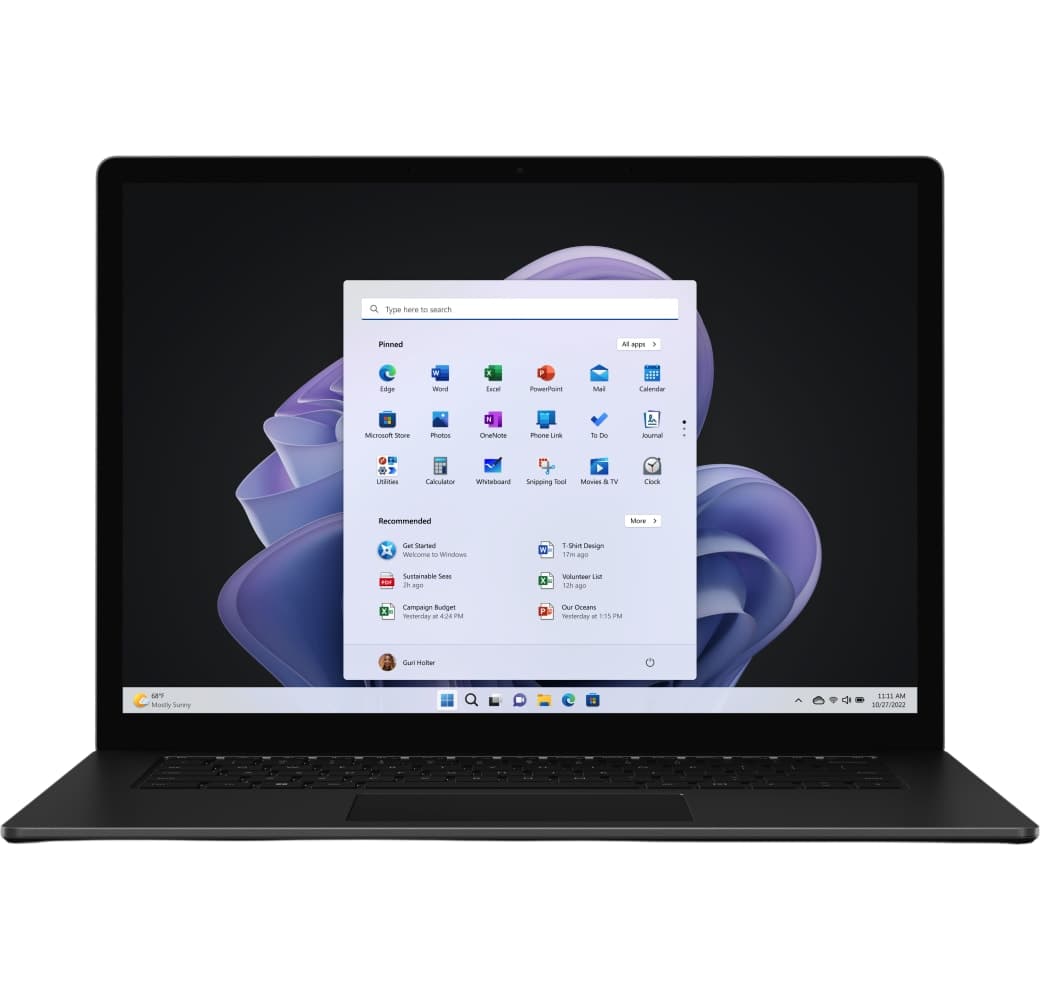 Schwarz Microsoft Surface Laptop 5 15" - Intel® Core™ i5-11300H - 16GB - 256GB SSD - Intel® Iris® Xe Graphics.1