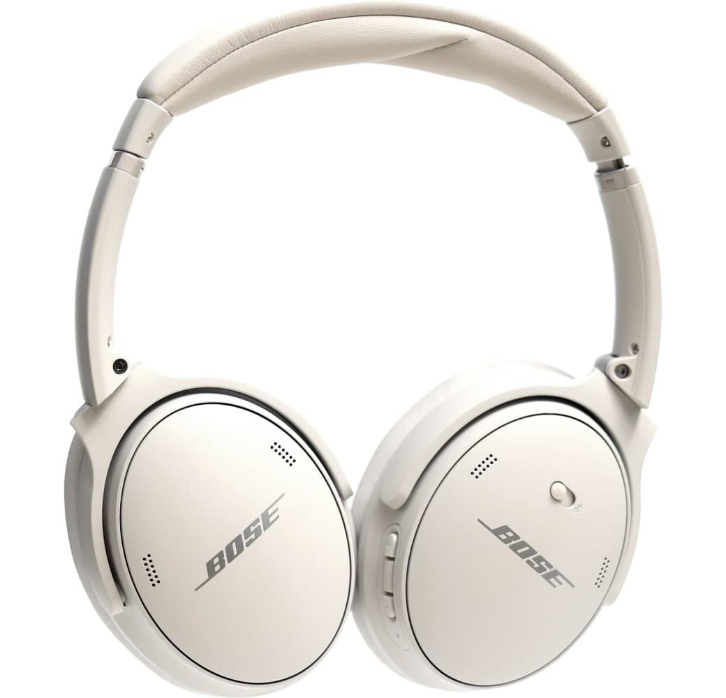 White Bose Quietcomfort 45 Noise-cancelling Over-ear Bluetooth headphones.4