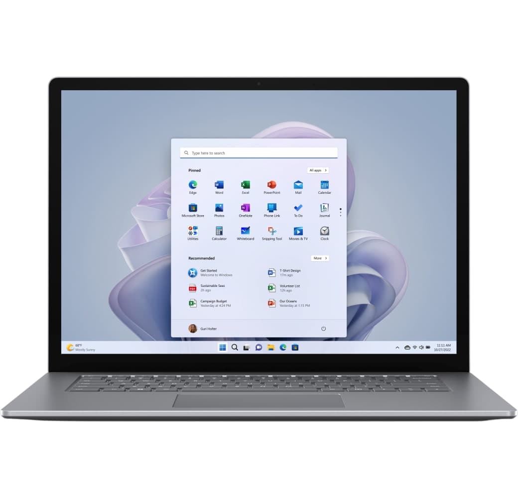 Platino Microsoft Surface Portátil 5 13" Portátil - Intel® Core™ i5-1235U - 8GB - 256GB SSD - Intel® Iris® Xe Graphics.1