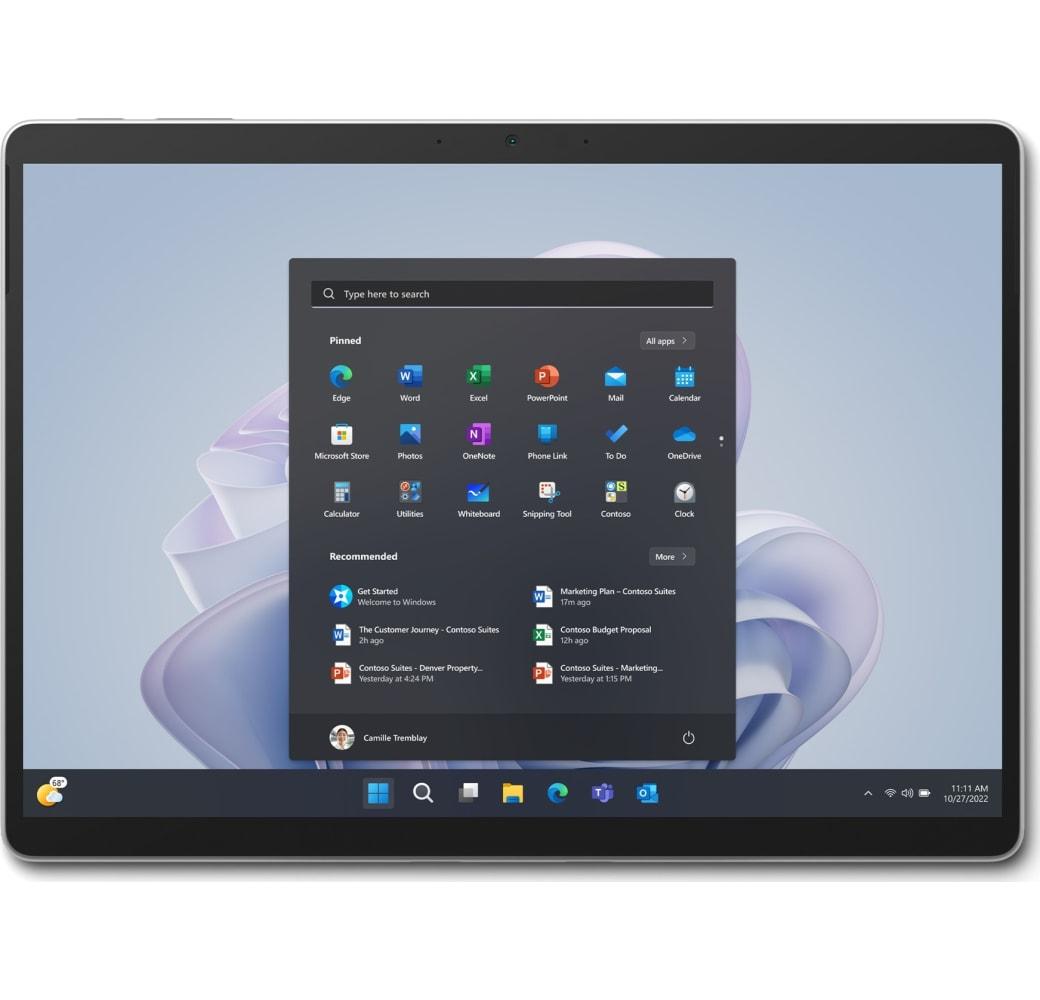 Platinum Microsoft Surface Pro 9 13" Laptop - Intel® Core™ i5-1245U - 16GB - 256GB SSD - Intel® Iris® Xe Graphics.2