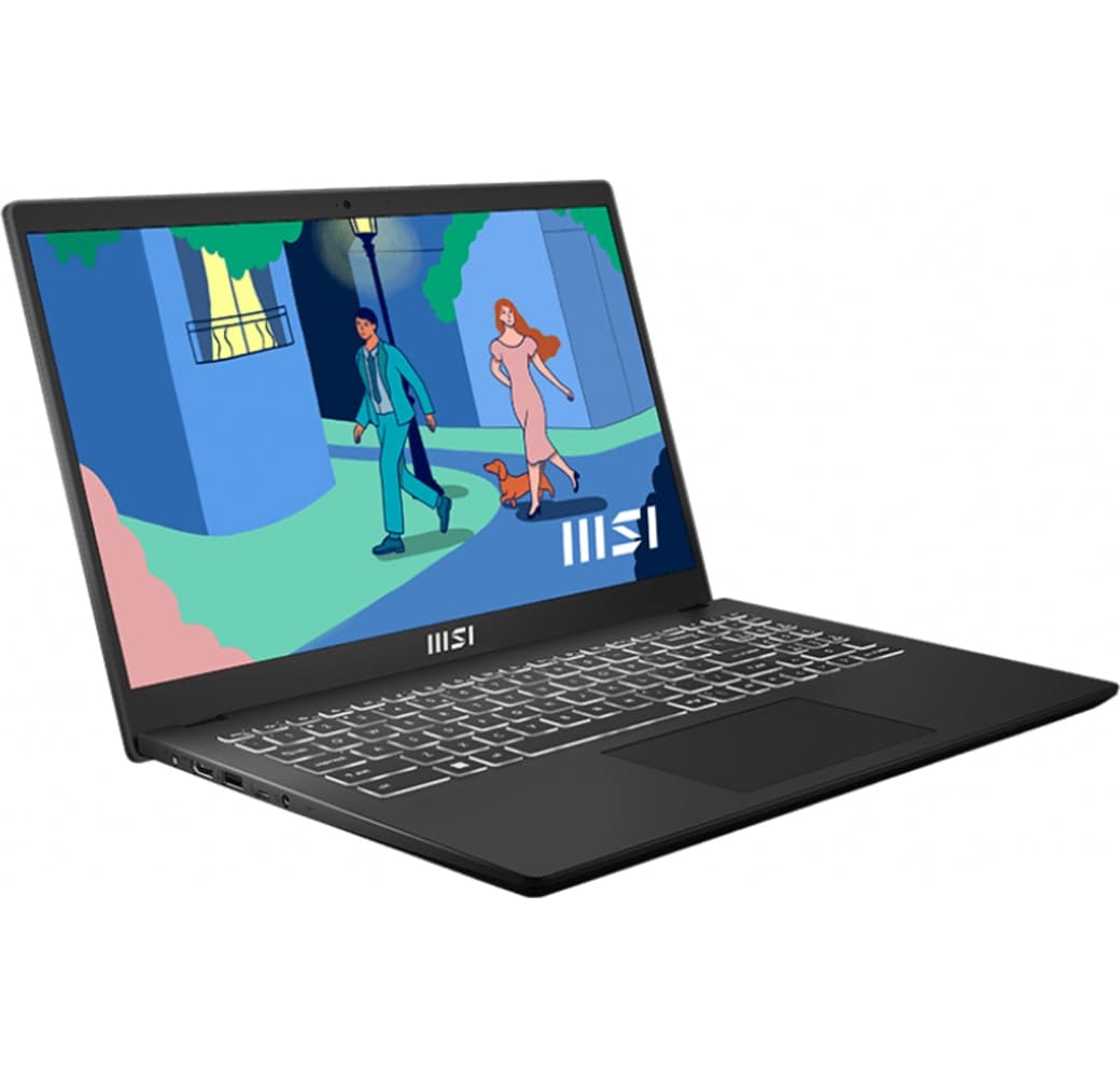Black MSI Modern 15 Laptop - Intel® Core™ i5-1235U - 8GB - 512GB SSD - Intel® Iris® Xe Graphics.2