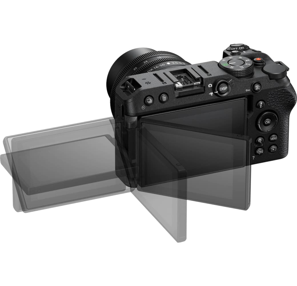 Black Nikon Z30 + Nikkor Z DX 16-50mm f/3,5-6,3 VR + Nikkor Z DX 50-250mm f/4,5-6,3 VR.4