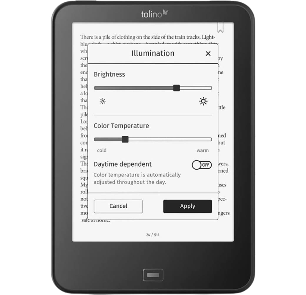 Black Tolino Shine 4 E-Reader - 6"- 16GB.3