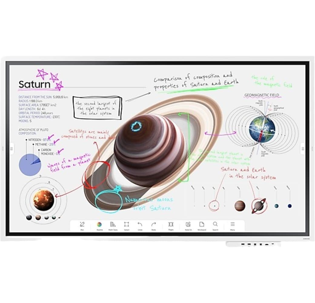 Grau-weiß Samsung Flip 4 Pro 55" WM55B.2