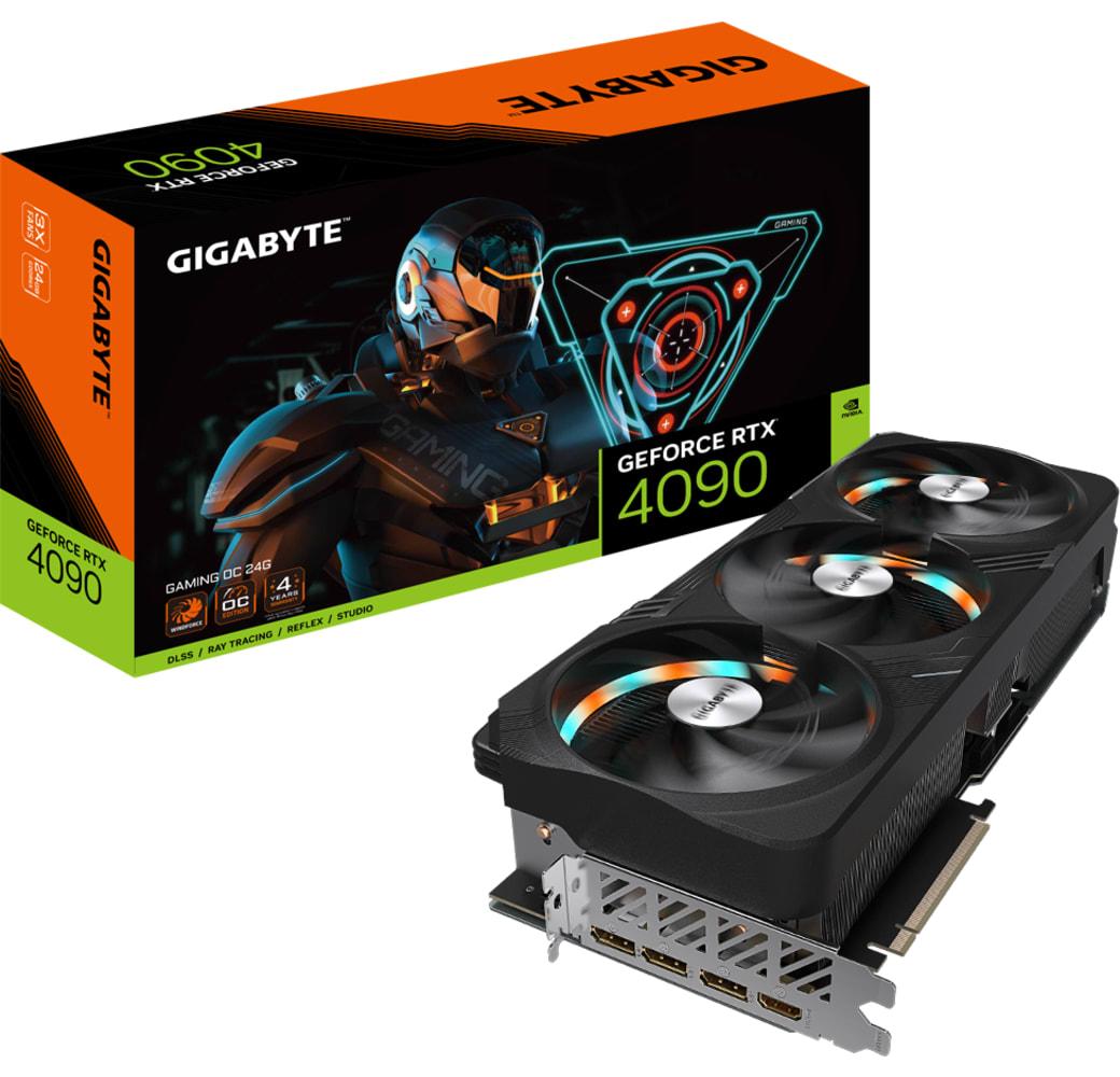 Black Gigabyte GeForce RTX 4090 Gaming OC 24G Graphics Card.6