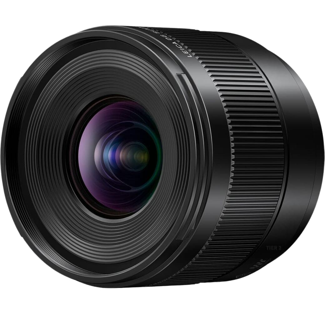 Black Panasonic Leica DG Summilux 9mm f/1.7 M4/3 mount.2