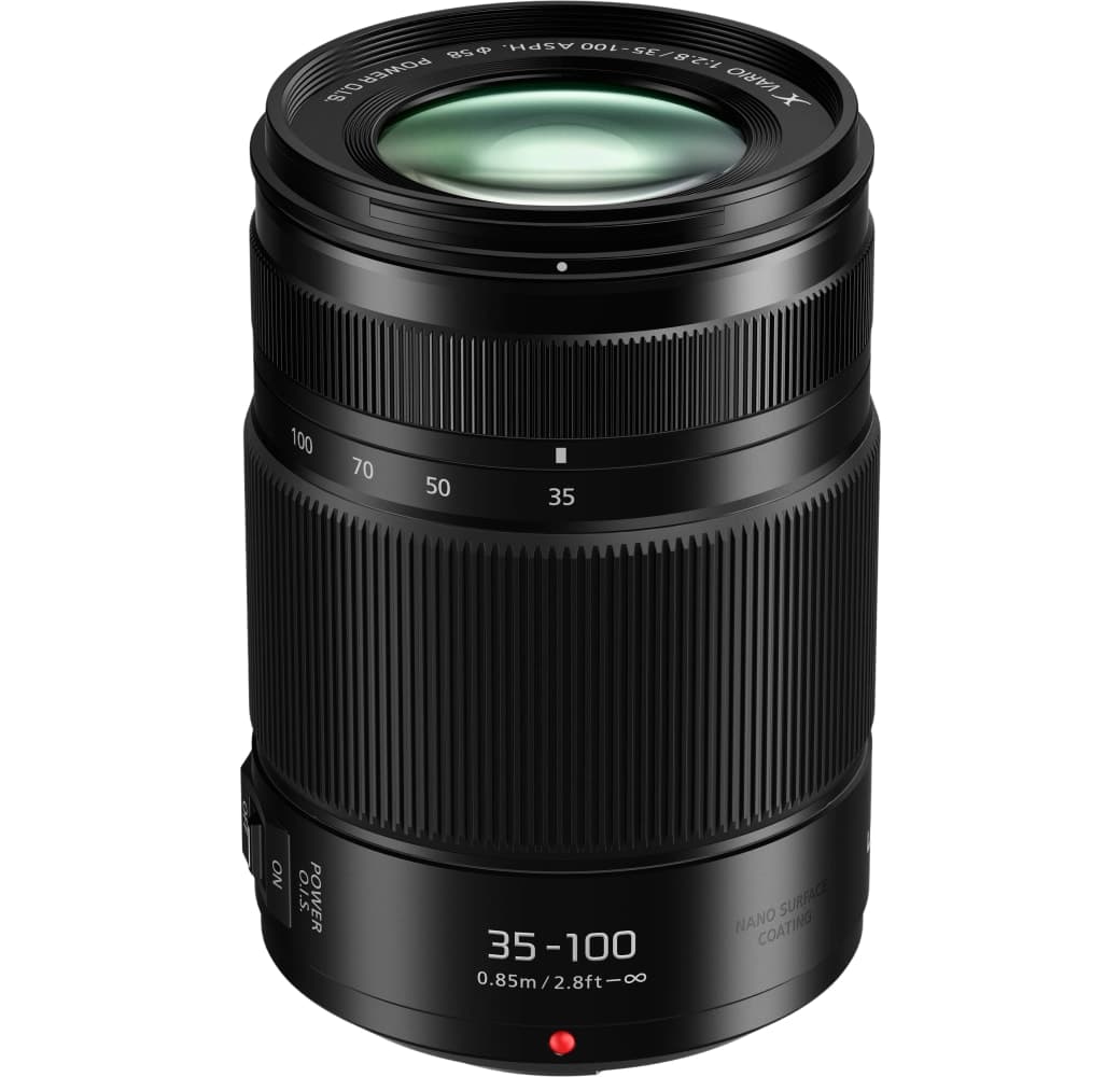 Black Panasonic AF 35-100mm F2.8 Power OIS M4/3 mount.1