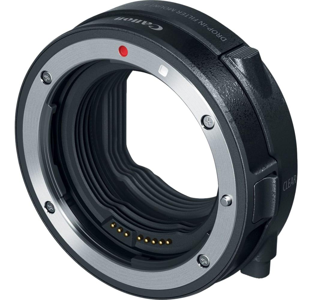 Schwarz Canon EF-EOS R Adapter with V-ND filter.2