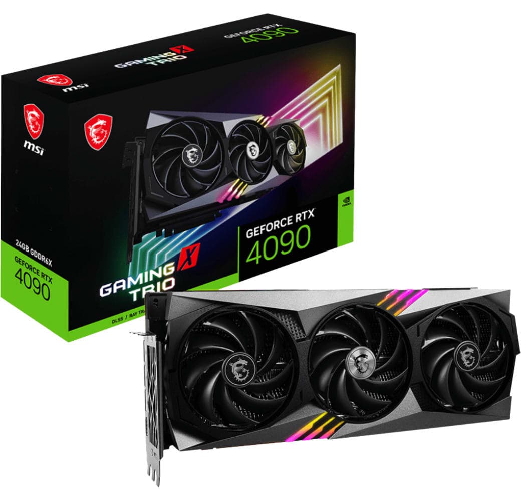 Black MSI GeForce RTX 4090 Gaming X Trio Graphics Card.3