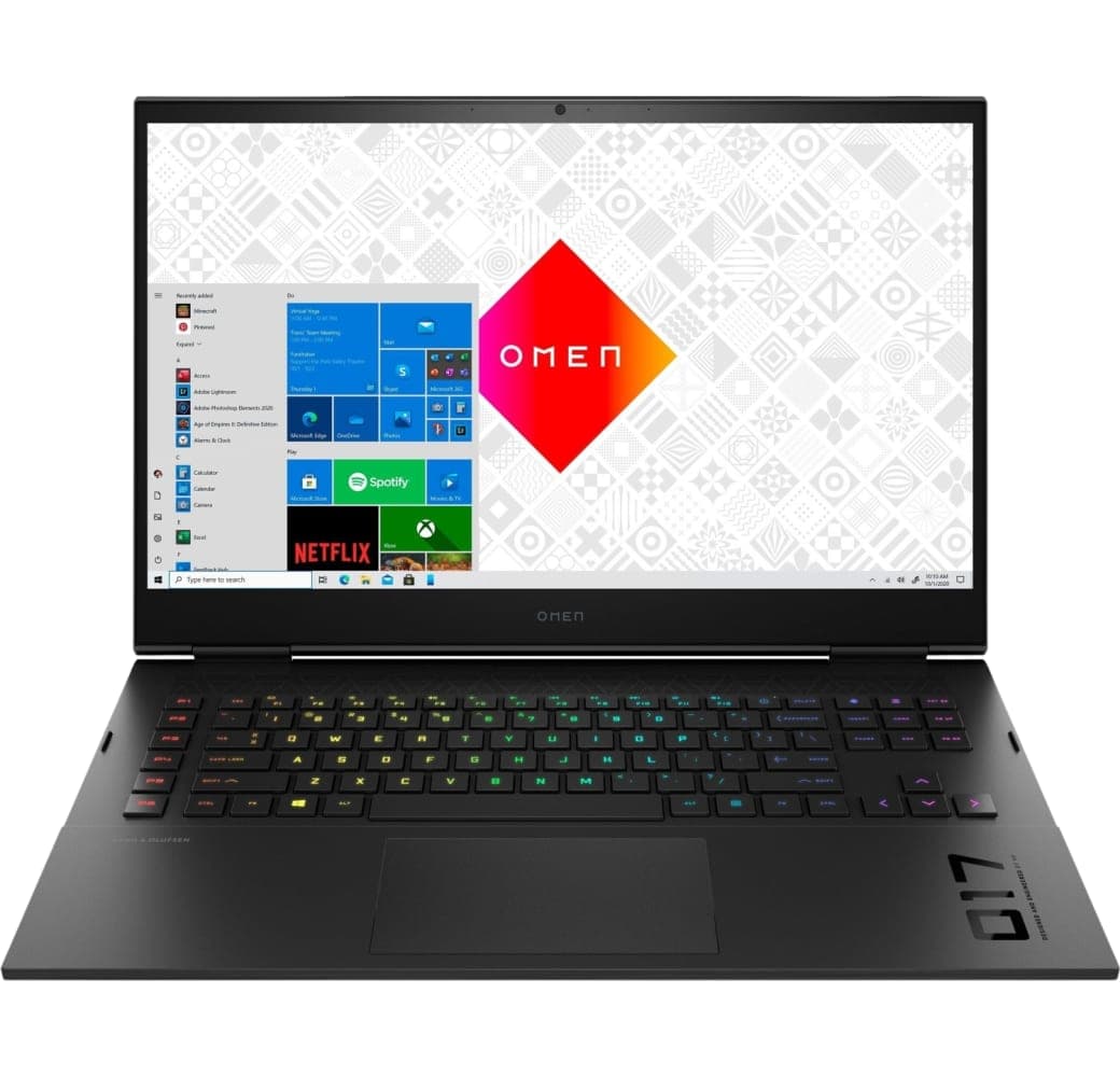Black HP Omen 17-ck1078ng Gaming Laptop - Intel® Core™ i7-12800HX - 32GB - 1TB SSD - NVIDIA® GeForce® RTX 3080ti.1