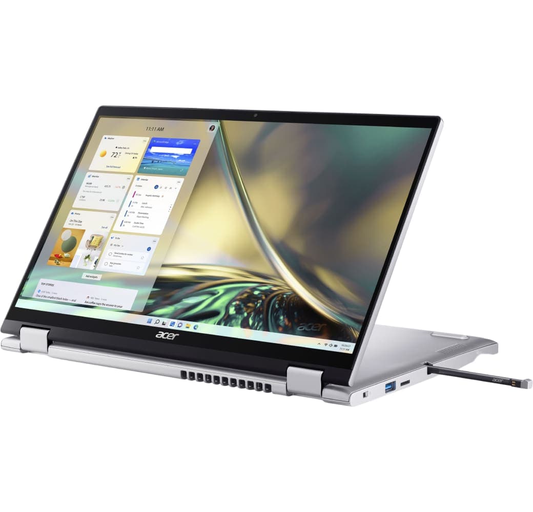 Silber Acer Spin 3 SP314-55N-75TK Laptop - Intel® Core™ i7-1255U - 16 GB - 1 TB SSD - Intel® Iris® Xe Grafik - Deutsch (QWERTZ).2