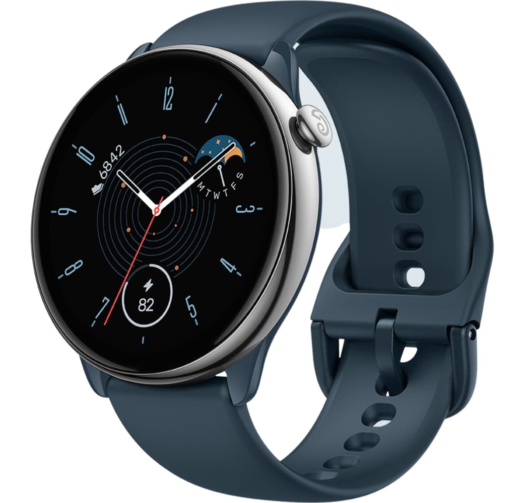 Ocean Blue Amazfit Amazfit GTR Mini Smartwatch, Stainless Steel & Plastic Case, 42mm.1