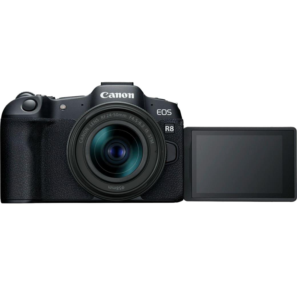 Black Canon EOS R8 Camera Kit with RF 24-50mm f/4.5-6.3 IS STM Lens.2